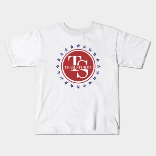 Team Stormy Daniels I Am With Her American Red Blue Logo Kids T-Shirt